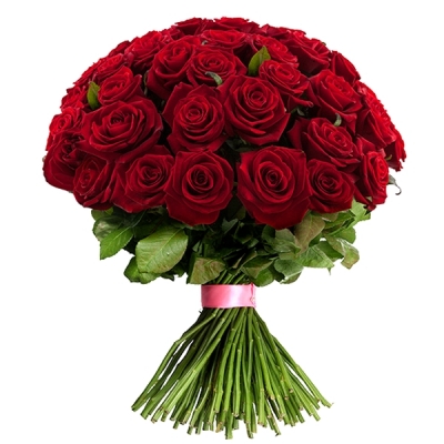 51 червона троянда "Фламенко"