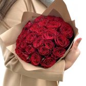 Букет красных роз "Ангелина"