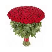 Букет з 101 червоної троянди Велика любов, 80 см
