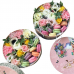 Букет в круглой коробке с macarons. annetflowers.com.ua. Купить цветы в коробке